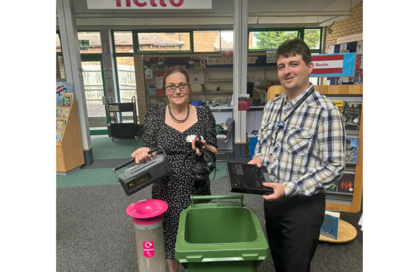 Rebecca at the South Benfleet Library