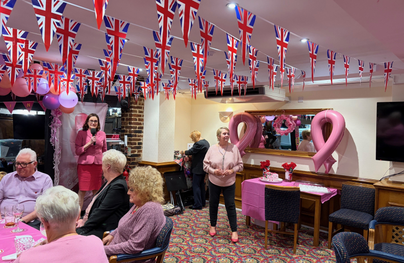 Rebecca drawing the raffle