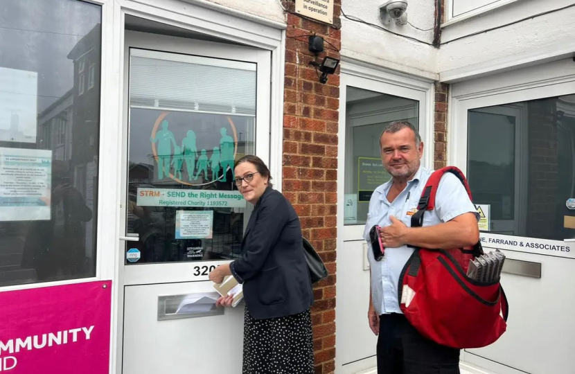 Rebecca helps deliver the Borough's post