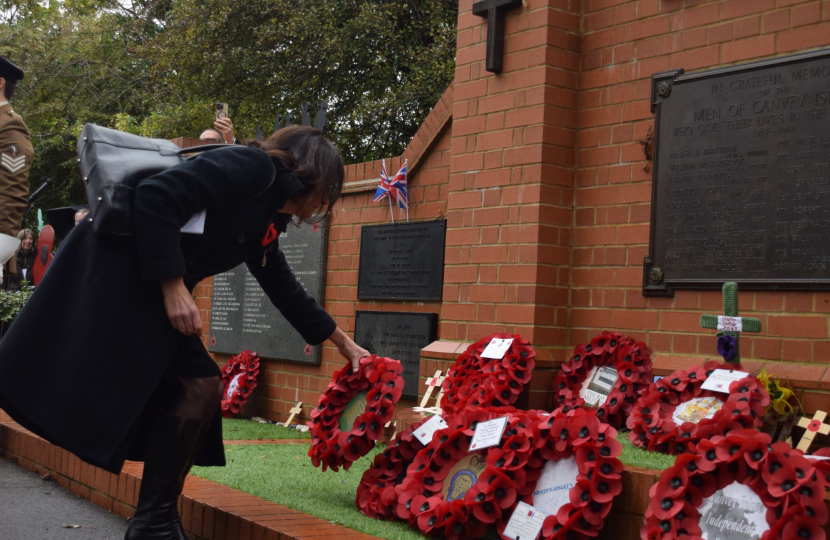 Rebecca Commemorates Armistice Day