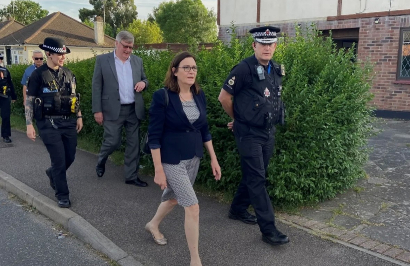 Rebecca on patrol in Canvey Island