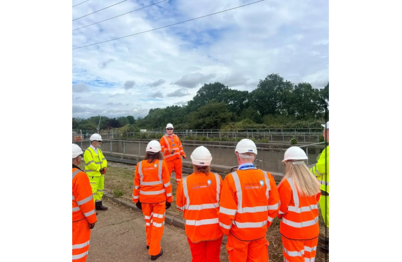 Rebecca viewing the treatment area