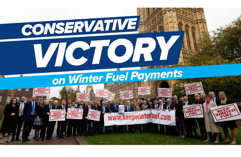 Conservative MPs protest winter fuel cut