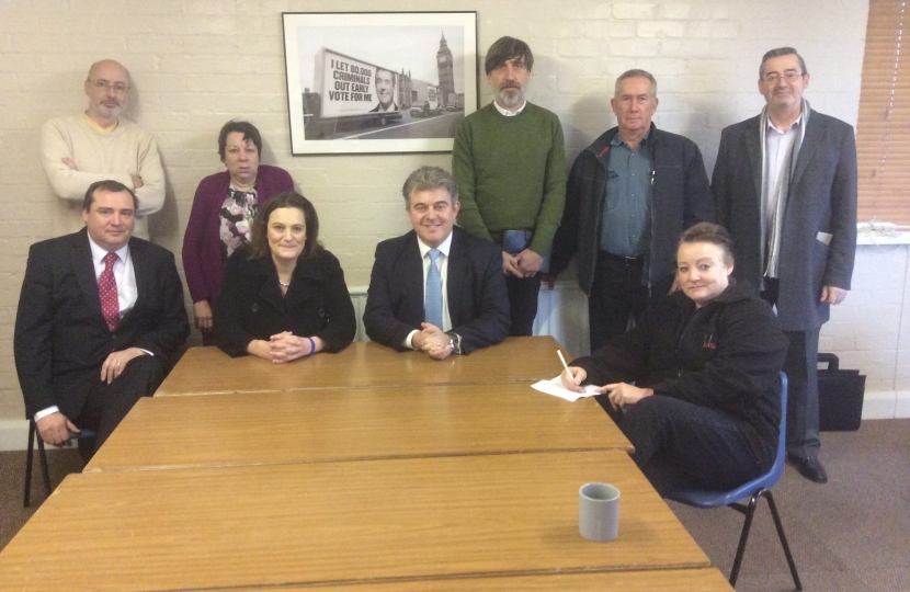 Rebecca with Brandon Lewis MP 