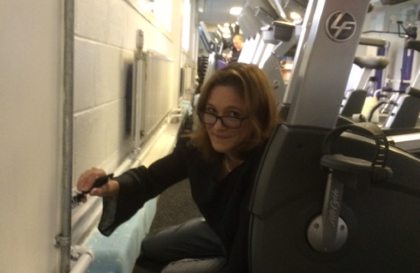 Rebecca painting the Deanes