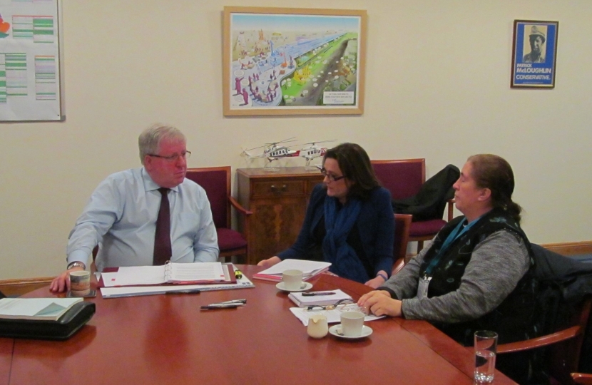 Rebecca Harris, Rev Brenda Gutberlet and the Secretary of State for Transport