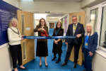 Cutting the ribbon