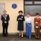Rebecca attending the plaque unveiling
