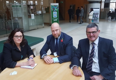 Rebecca Harris with the Police Federation