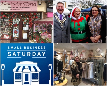 Rebecca supporting Small Business Saturday