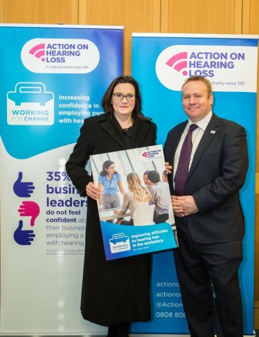 Paul Breckell with Rebecca Harris MP