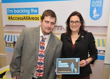 Rebecca Harris MP with Stephen