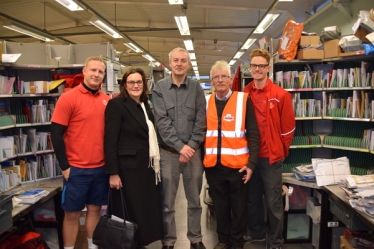 Rebecca with Royal Mail