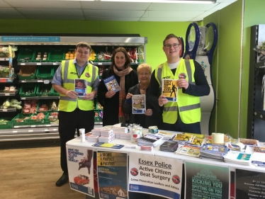 Rebecca Harris MP with Essex Police Active Citizens volunteers