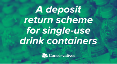 Rebecca Harris MP welcomes deposit return scheme in fight against plastic