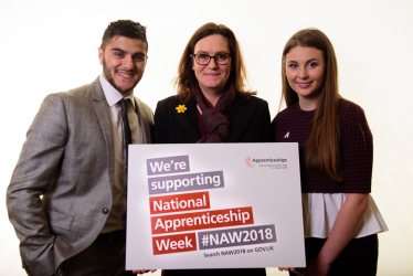 Rebecca Harris MP welcomes the start of National Apprenticeship Week