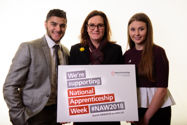 Rebecca Harris MP welcomes the start of National Apprenticeship Week