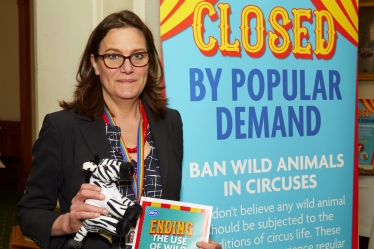 Rebecca Harris MP supports the ban the use of wild animals in circuses