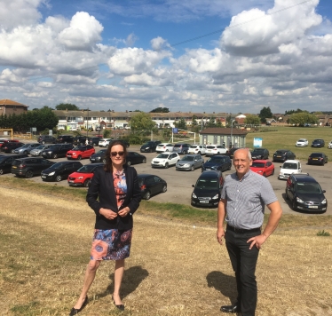 Rebecca Harris MP and Cllr Norman Smith