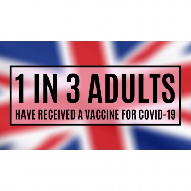 1 in 3 Adults have received a COVID-19 Vaccine  