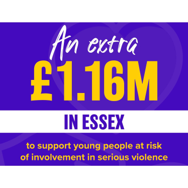 Extra £1.16 million to support young people at risk of involvement in serious violence  