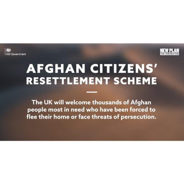 Afghan resettlement scheme