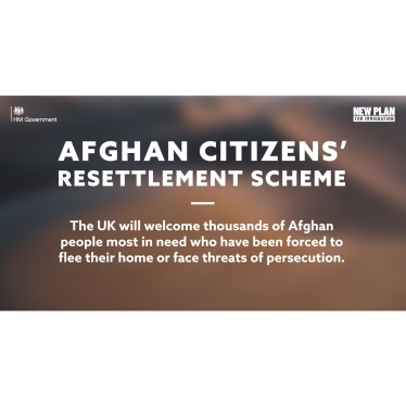 Afghan resettlement scheme