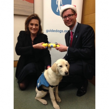 Rebecca with Guide Dog puppy Pearl 