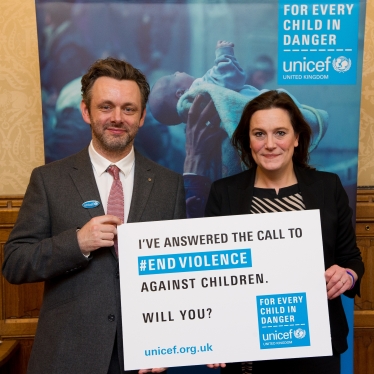 Rebecca with Michael Sheen 