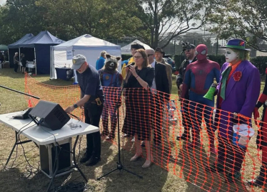 Rebecca opening the fayre
