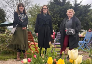 Rebecca with Community Allotment Organisers