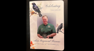 Alan Browne's funeral