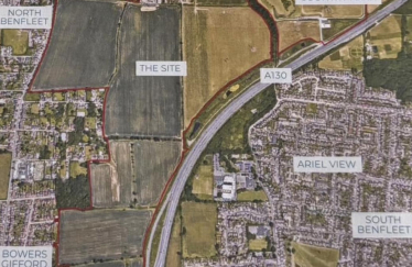 Map of site designated for planning