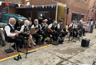 Band at the Canvey Island Transport Museum