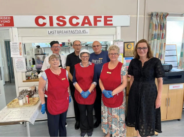 Rebecca with the CISCA House team
