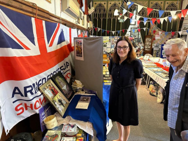 Rebecca at the Canvey heritage centre
