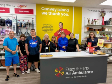 The charity shop team