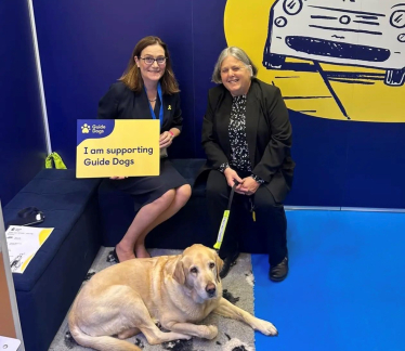 Rebecca with Guide Dogs UK