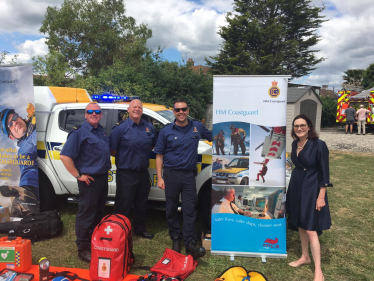 Rebecca meets with HM Coastguard Canvey Island