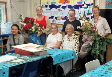 The brilliant volunteers at the Hadleigh Art Ministry