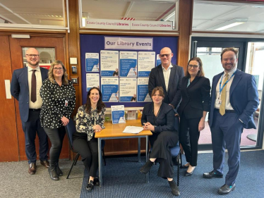 Rebecca at Hadleigh Library