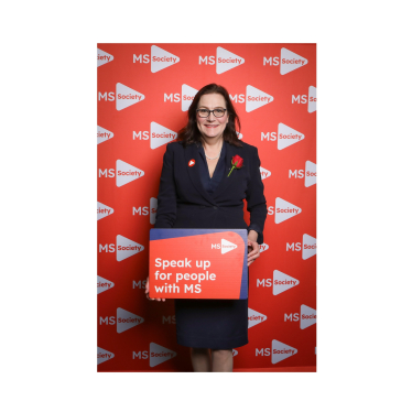 Dame Rebecca Harris attends an MS event