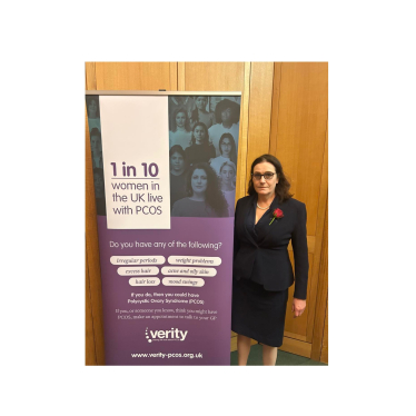 Dame Rebecca at Verity event