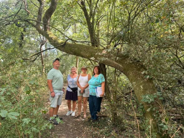 Residents exploring Page Woods