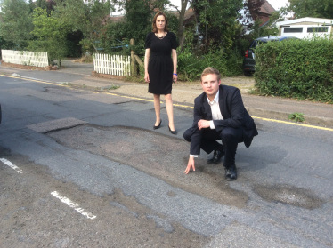 Rebecca and pothole