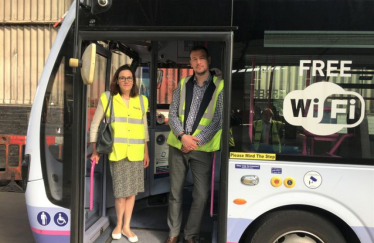 Rebecca and First Bus