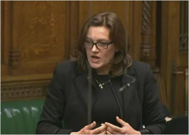 Rebecca speaking in the House