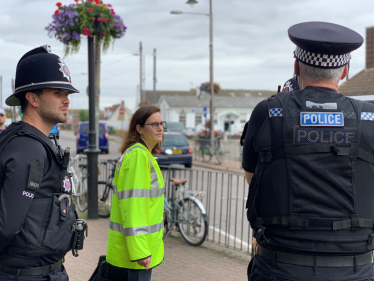 Rebecca with Essex Police
