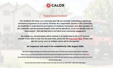 Calor Gas Feedback