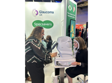 Rebecca Harris MP Visits Specsavers Stand at the Conservative Party Conference